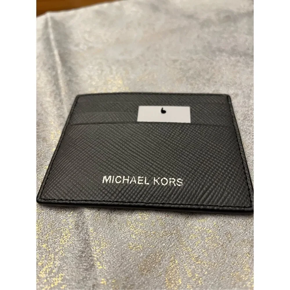 Michael Kors Men’s Harrison Tall Card Case in Greyhound NWT